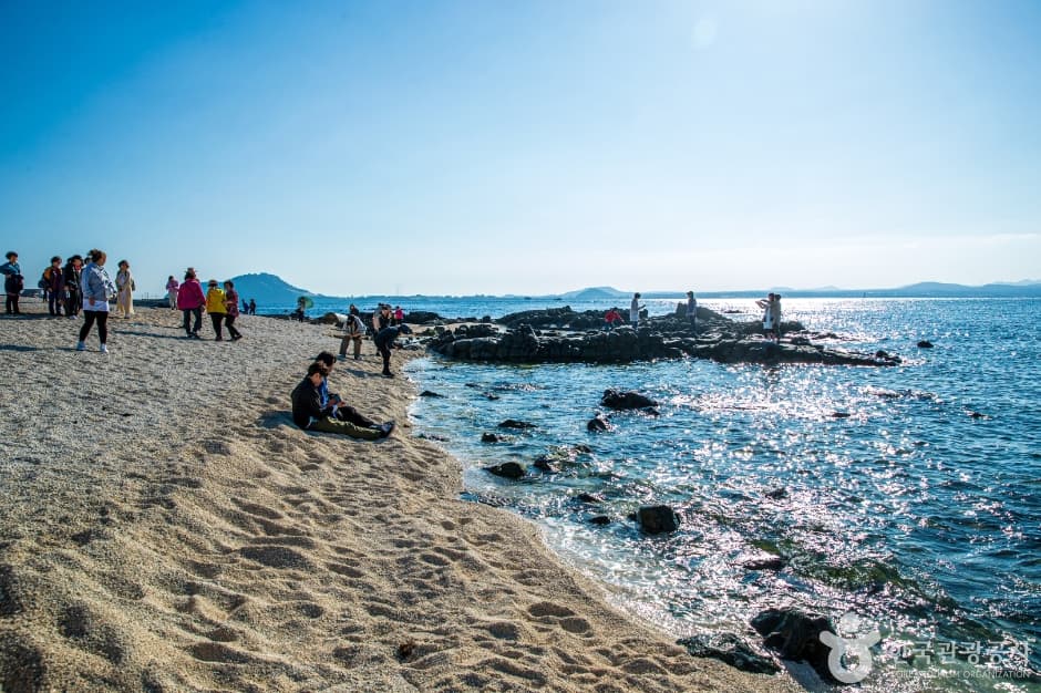 우도산호해변 홍조단괴 서빈백사
